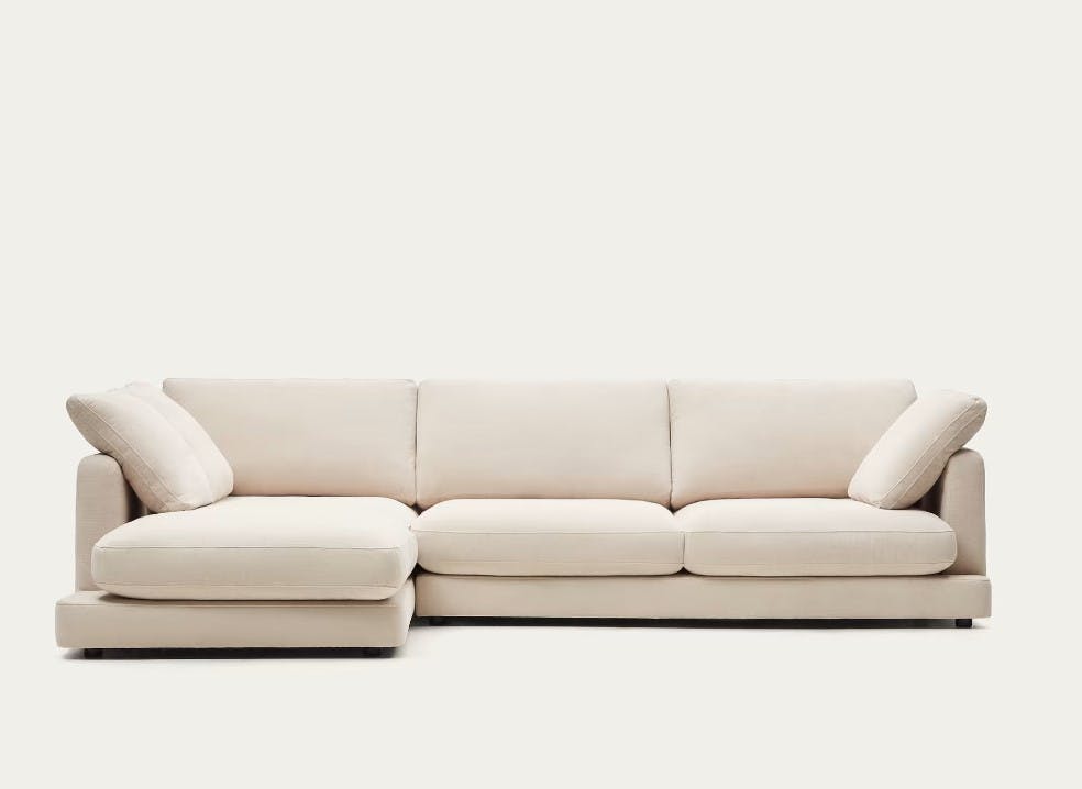 Sofa L-Form links beige